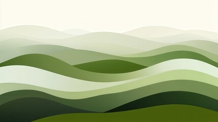 Obraz premium Green Rolling Hills Landscape Abstract Background Design.