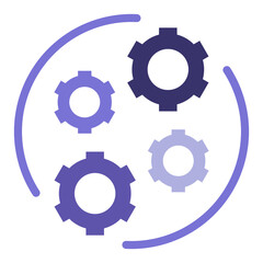 Gears Vector Design Icon Style