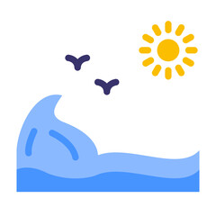 Waves Vector Design Icon Style