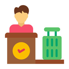 Check-in Vector Design Icon Style