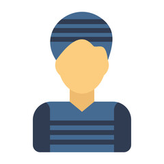 Criminal Vector Design Icon Style
