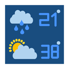 Forecast Vector Design Icon Style