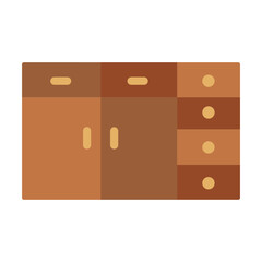 Sideboard Vector Design Icon Style