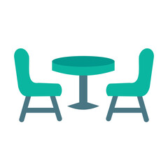 Dining table Vector Design Icon Style