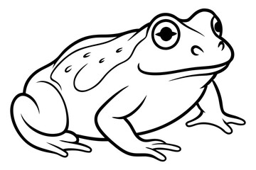 toad line art silhouette vector illustration