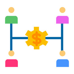 Affiliate marketing Vector Design Icon Style