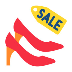 Heel Sale Vector Design Icon Style