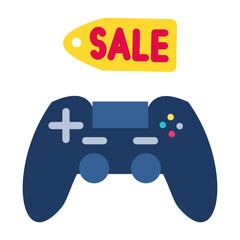 Gamepad Sale Vector Design Icon Style