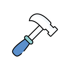 Hammer vector icon stock illustration