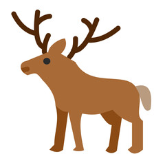 Reindeer Vector Design Icon Style