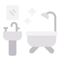 Bathroom Vector Design Icon Style