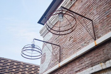 A lamp for decorating the exterior of a building