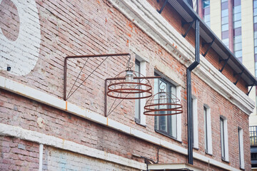 A lamp for decorating the exterior of a building