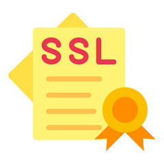 SSL Certificate Vector Design Icon Style