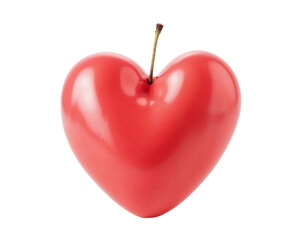 Obraz premium red heart isolated on white background