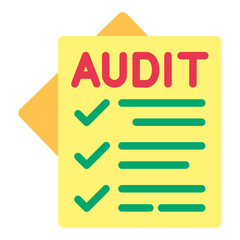 Fototapeta premium Audit Vector Design Icon Style