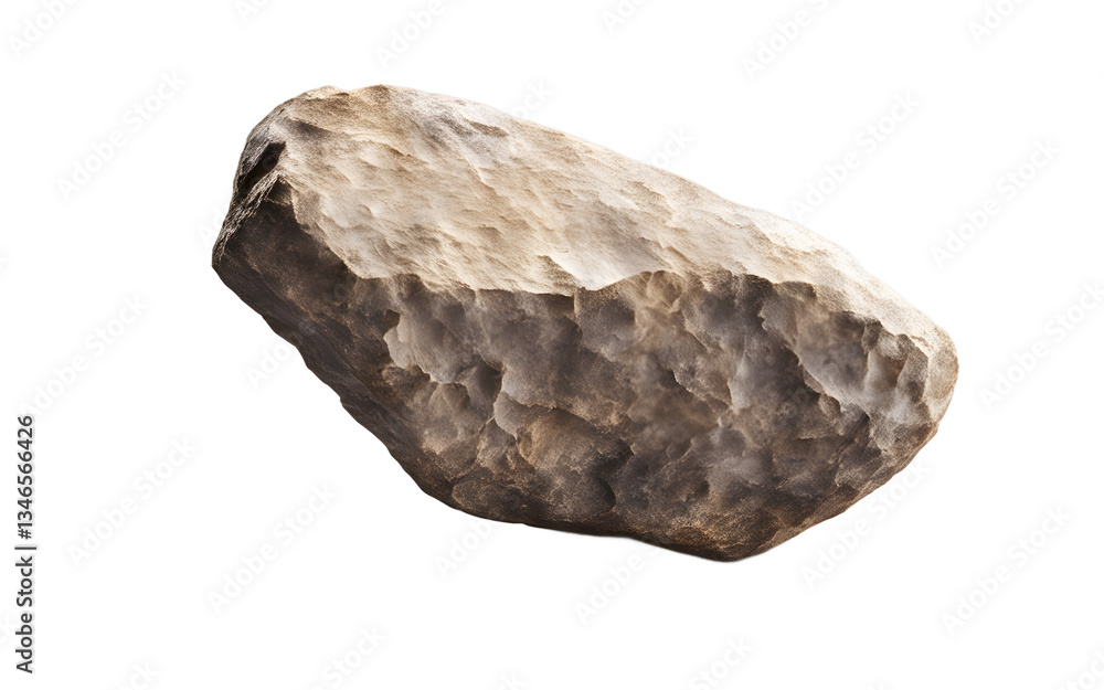 Aufkleber ancient silex stone tool isolated on a empty plain background