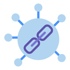 Internal Linking Vector Design Icon Style
