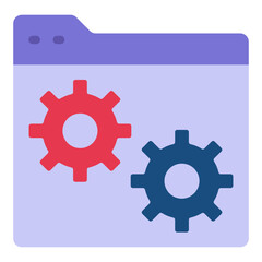 Web Setting Vector Design Icon Style