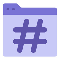 Hashtag Vector Design Icon Style