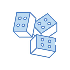 Bricks vector icon stock illustration