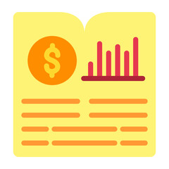 Financial Report Vector Design Icon Style