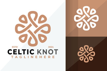 Celtic Knot Symbol Logo Icon Vector Design Illustration