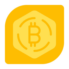 Bitcoin Vector Design Icon Style