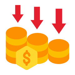 Economic Growth Vector Design Icon Style