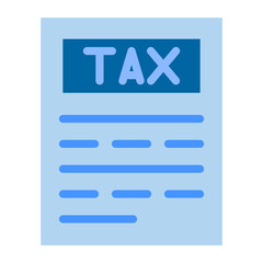 Fototapeta premium Tax Vector Design Icon Style