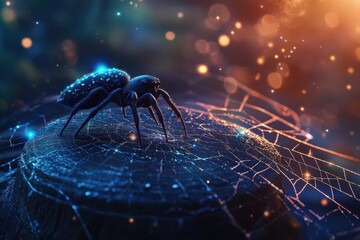 Close-up Spider Banner