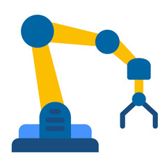 Industrial Robot Vector Design Icon Style