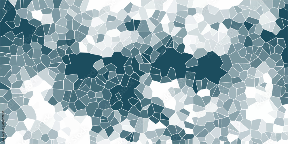 Aufkleber abstract 3d rendering of triangulated surface. voronoi diagram background. seamless pattern with 3d 