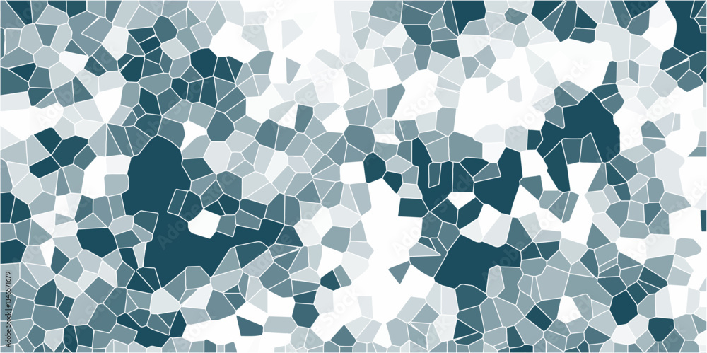 Aufkleber abstract 3d rendering of triangulated surface. voronoi diagram background. seamless pattern with 3d 