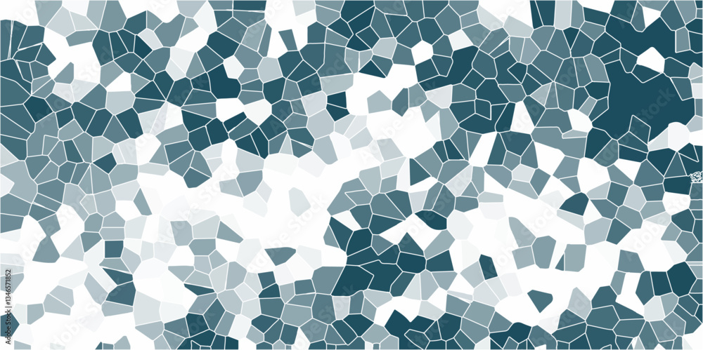 Aufkleber abstract 3d rendering of triangulated surface. voronoi diagram background. seamless pattern with 3d 