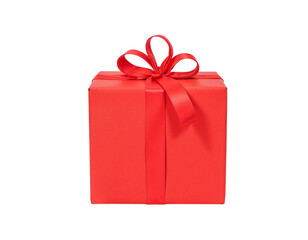 Fototapeta premium red gift box with ribbon