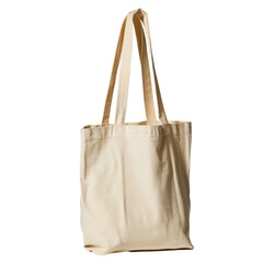 Natural Canvas Tote Bag with Long Straps for Everyday Use and Eco-Friendly Shopping Needs