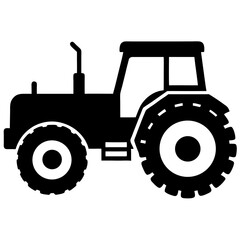 Obraz premium Red tractor on a white background isolated with farm and agricultural equipment