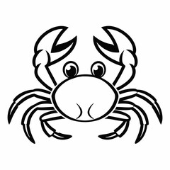 Cartoon drawing of a crab spider