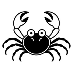 Cartoon drawing of a crab spider
