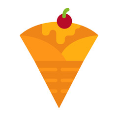 Crepe Vector Design Icon Style
