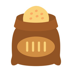 Flour Bag Vector Design Icon Style