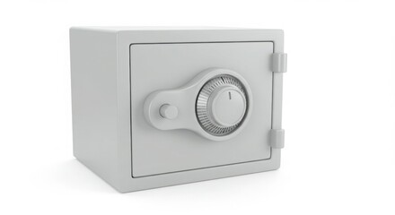 Small Grey Steel Safe Box, Secure Steel Safe Deposit Box for Home or Office Security