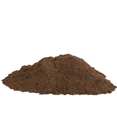 Pile of dark brown soil