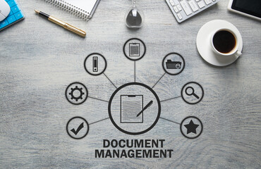 Document Management concept. Business concept