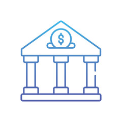 Bank  Vector icon