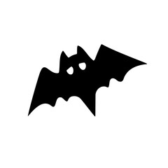 シンプルなコウモリのイラスト素材
