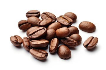 Obraz premium Coffee food white background coffee beans.