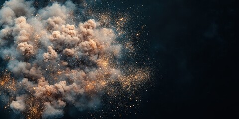 Obraz premium Fireworks Banner