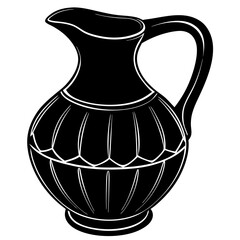 Sort-Jug Silhouette Vector